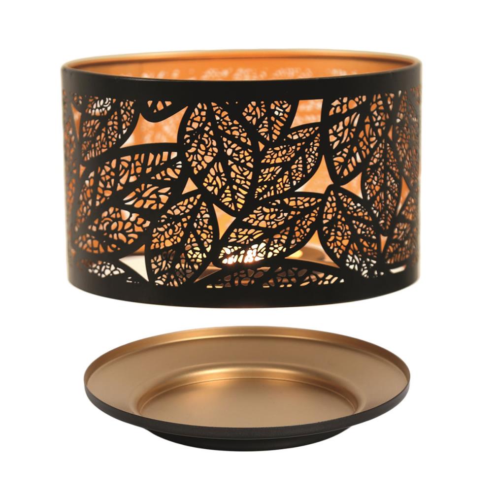 Aroma Silhouette Black Leaves Shade & Tray £13.04